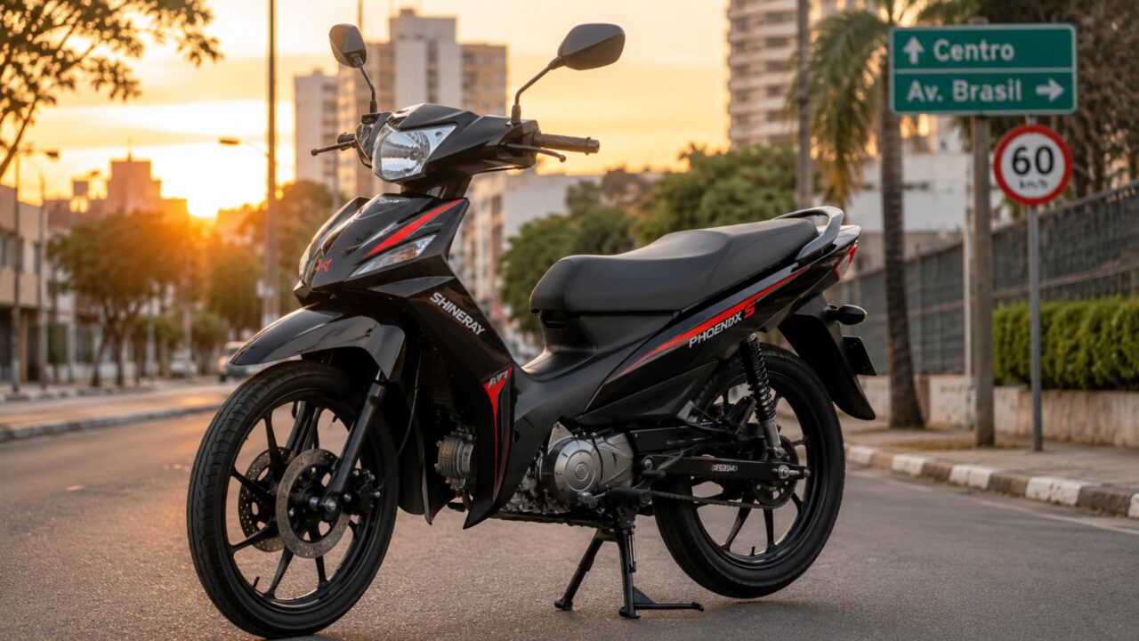 Shineray tem modelo por R$ 9.990 com injeção eletrônica, painel digital e rodas de liga leve para dominar a cidade