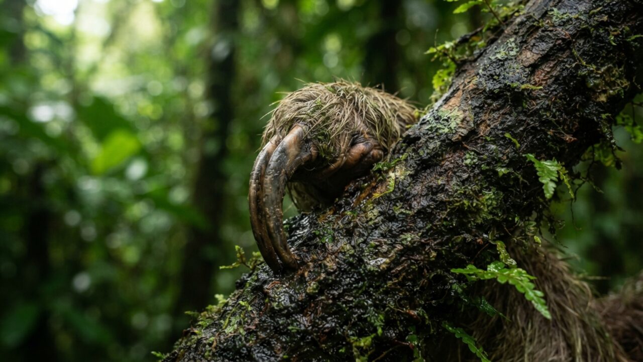 Preguiça parece desajeitada no chão, mas consegue nadar e usa os braços compridos para atravessar rios com muito mais facilidade do que se move em terra firme