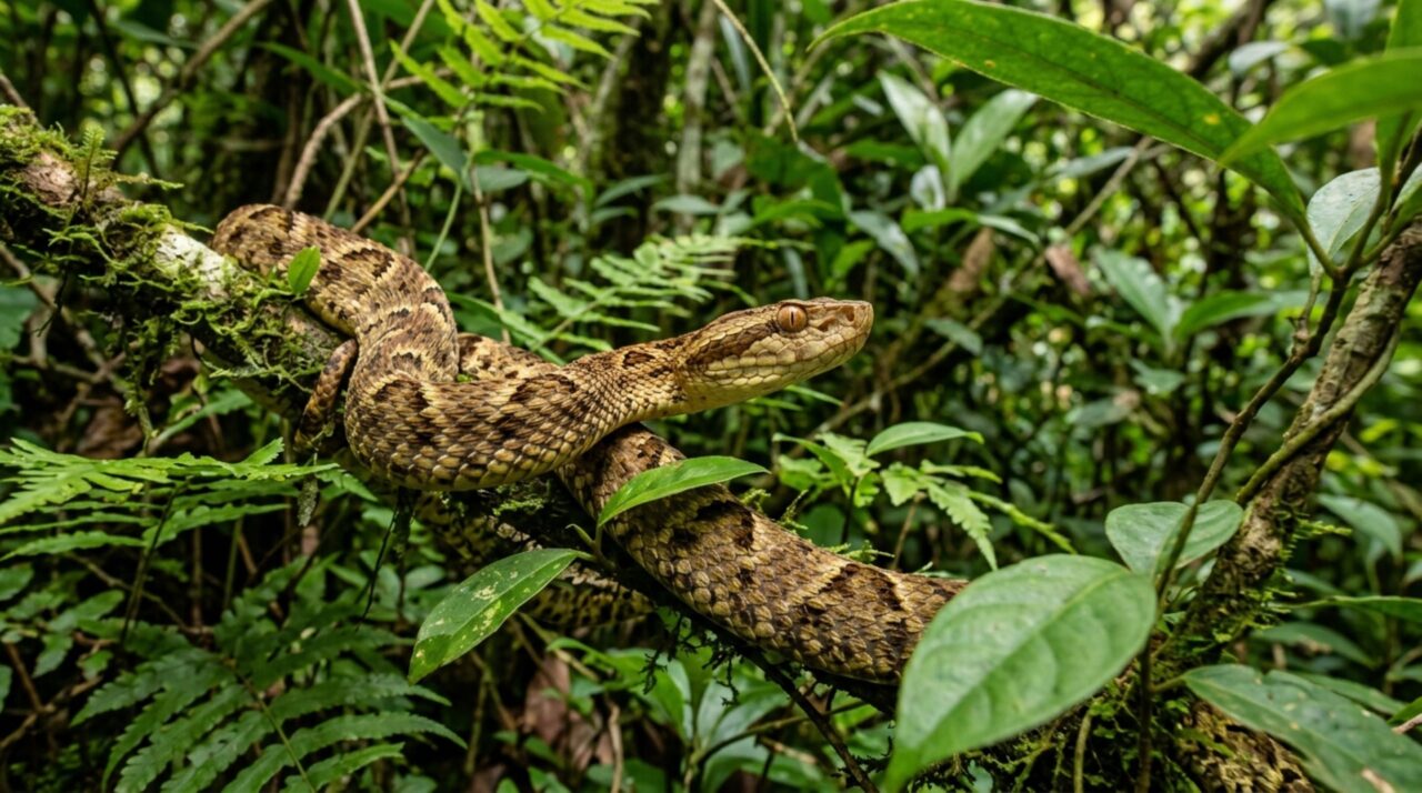 Jararaca-ilhoa desenvolveu adaptações únicas após milhares de anos de isolamento geográfico