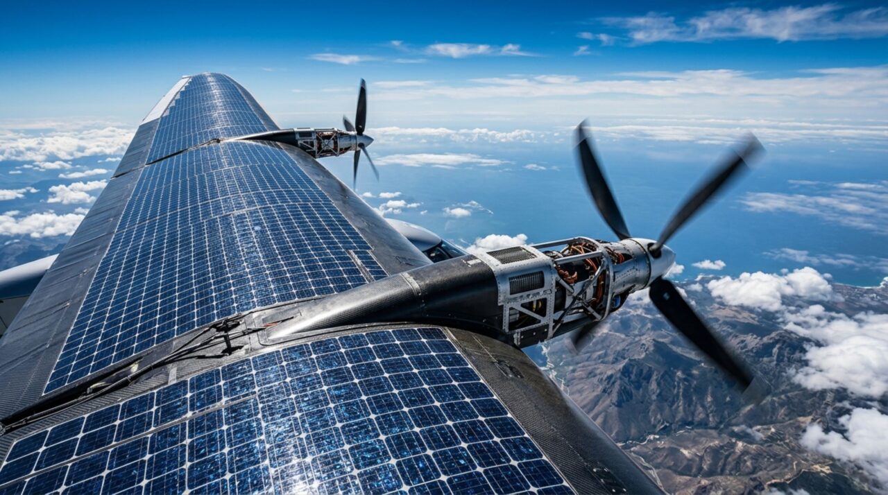 Durante o dia, o Solar Impulse 2 usava a energia das células solares para manter os motores funcionando e recarregar as baterias necessárias para atravessar a noite