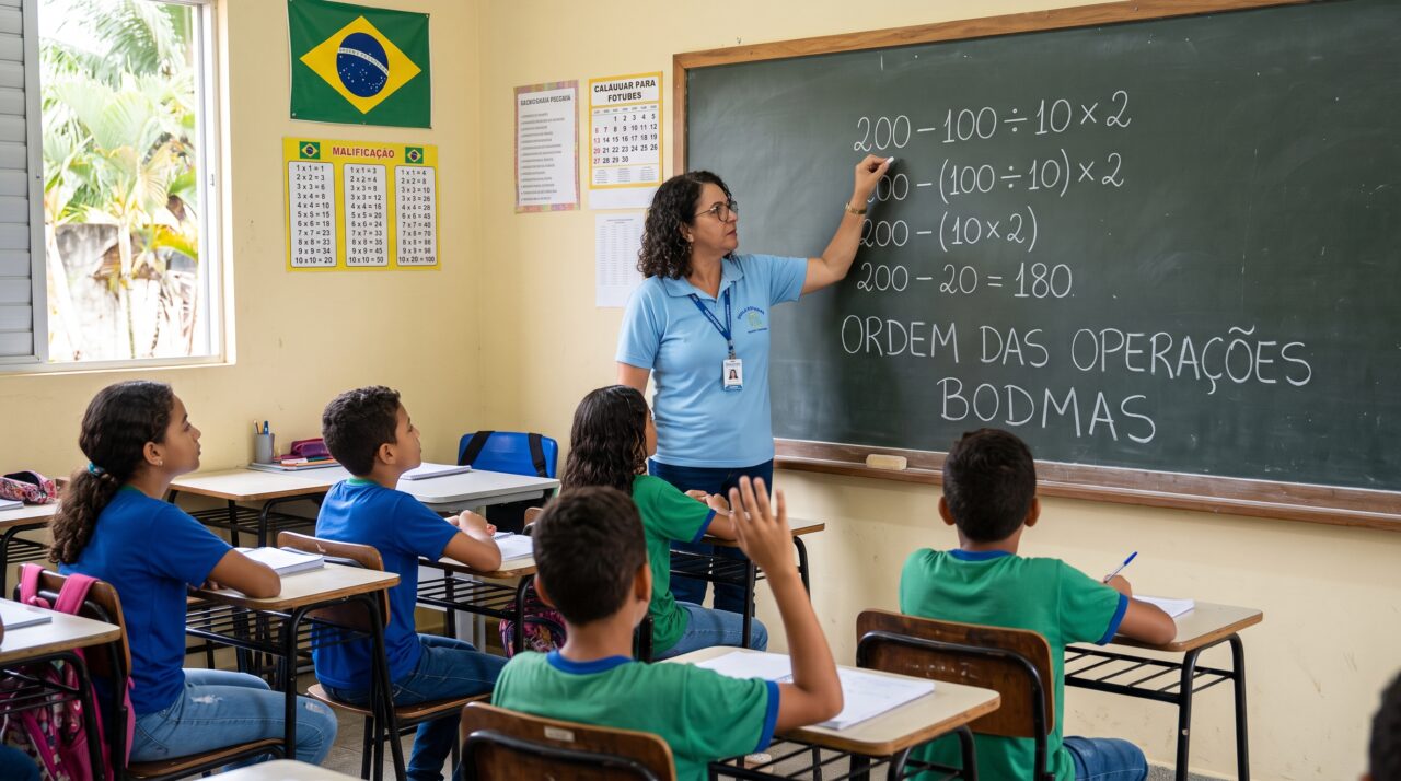 A maioria responde com 100% de certeza, mas erra feio na hora de calcular: 200 – 100 ÷ 10 × 2