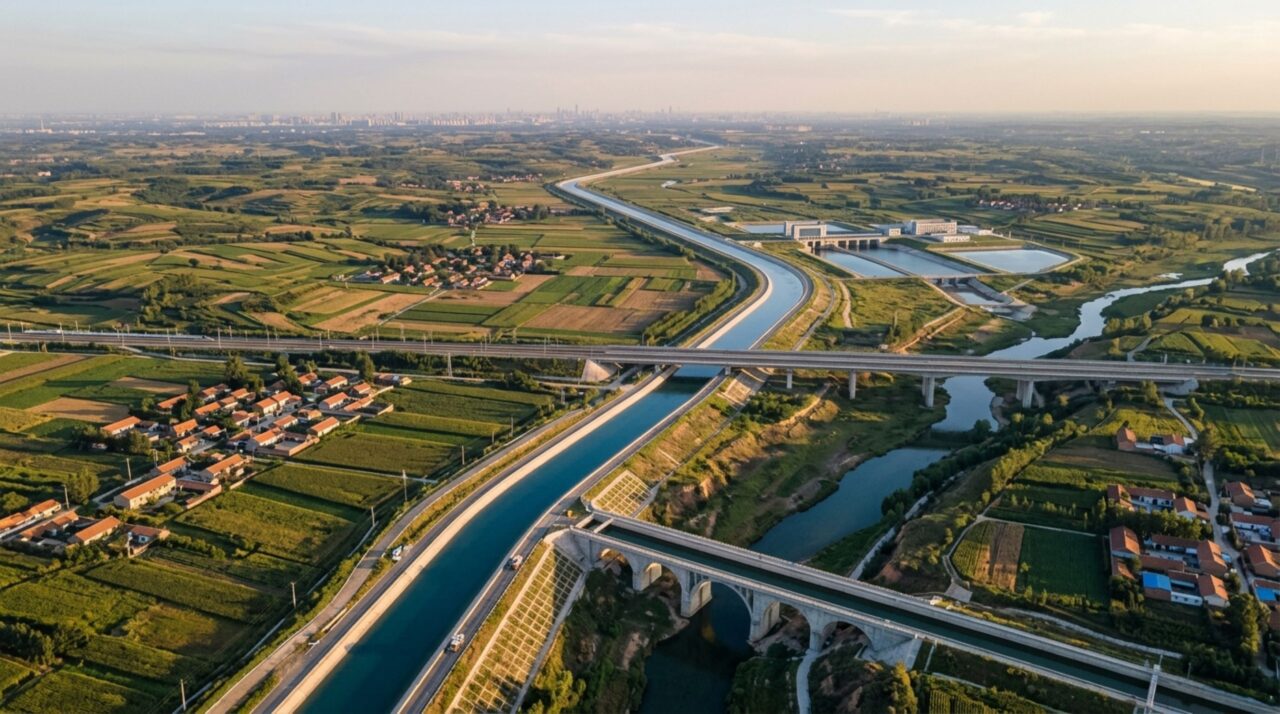 O canal artificial de 1.432 quilômetros que leva água do sul ao norte da China para abastecer dezenas de milhões de pessoas