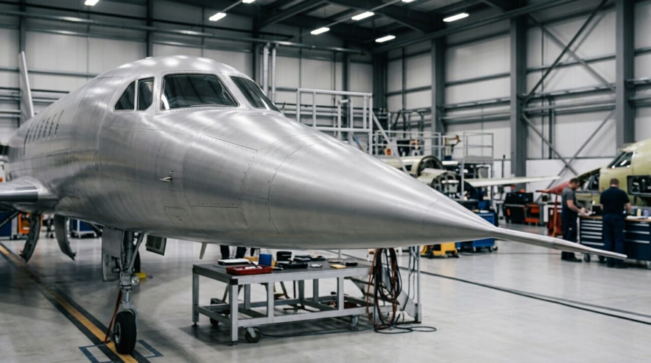 O design aerodinâmico da fuselagem do jato supersônico Spike S-512