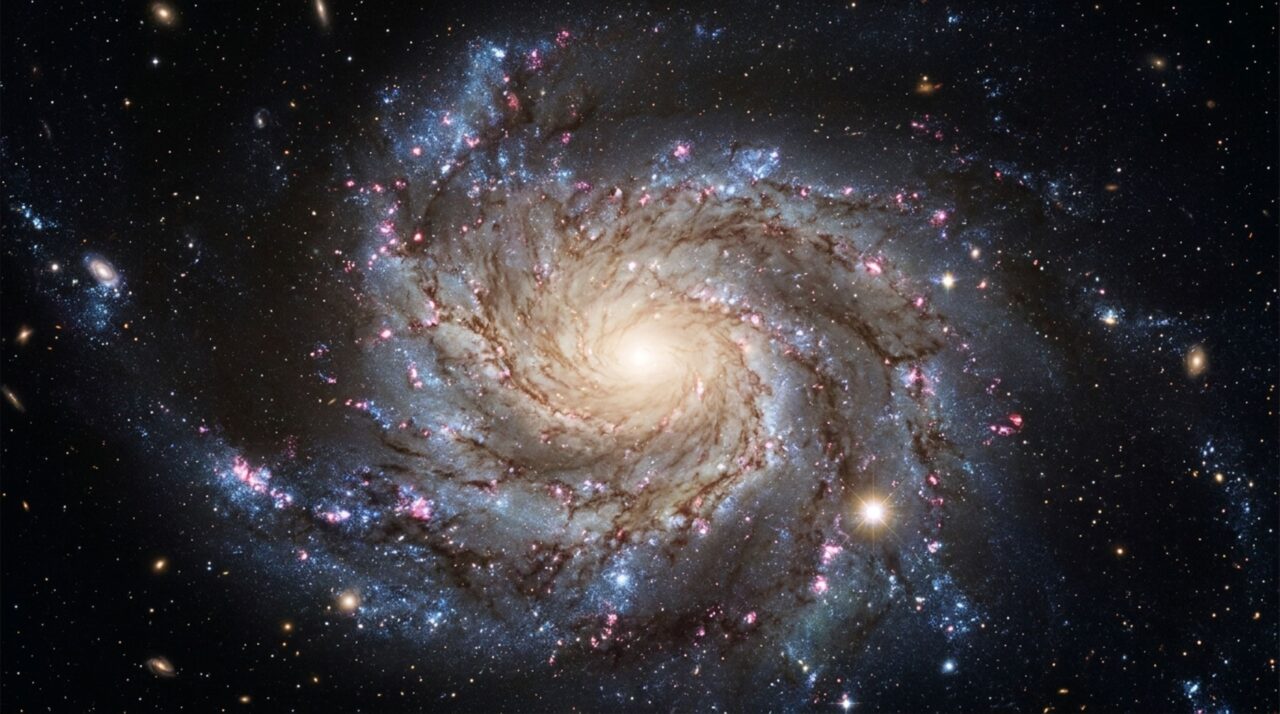 A galáxia espiral hospedeira da FRB 180916 localizada a 490 milhões de anos-luz