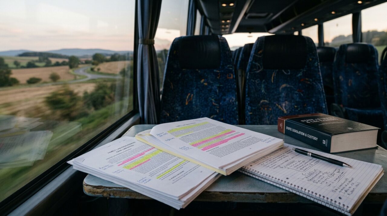 Rotina de viagens e materiais de estudo organizados marcaram os anos de preparação para o concurso