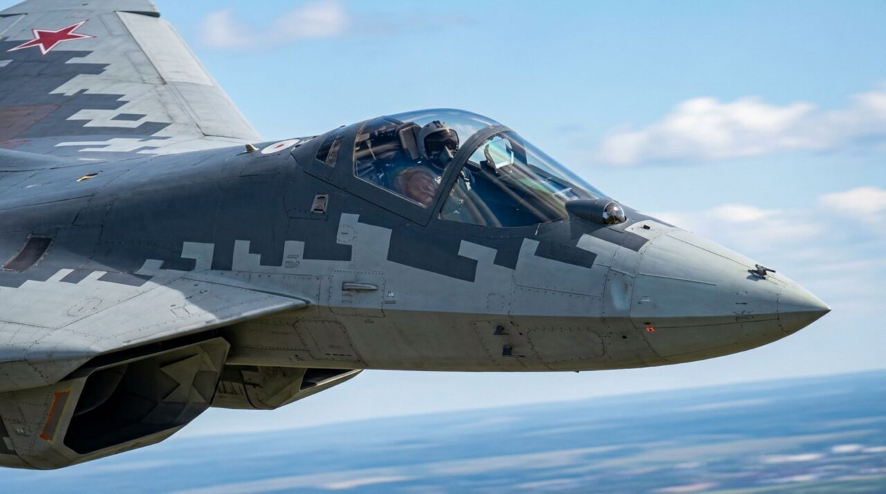O design stealth do Su-57 focado em reduzir a assinatura de radar sem perder a manobrabilidade