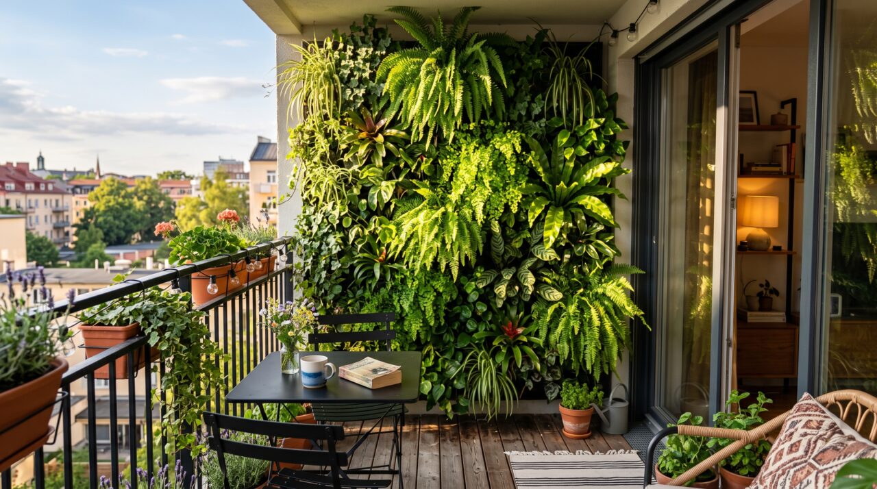 Custos e instalação de um jardim vertical natural automatizado em varandas.