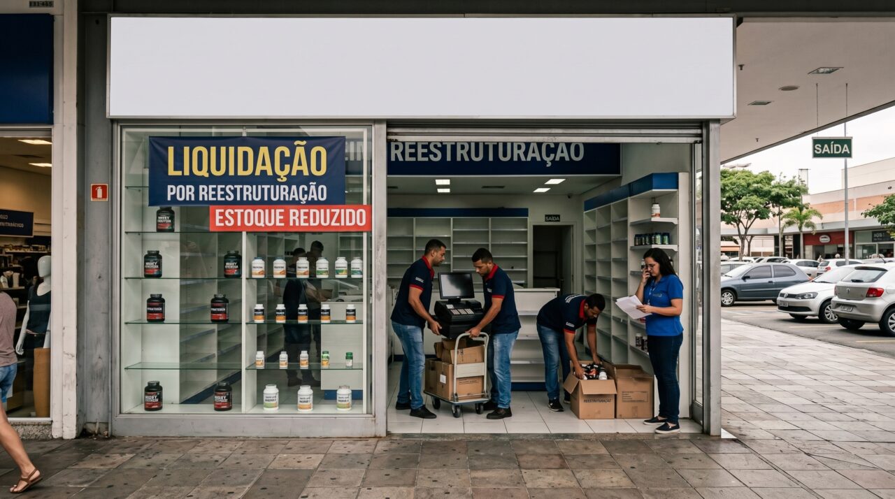 Gigante dos suplementos entra em falência e admite que até 1.200 lojas podem desaparecer
