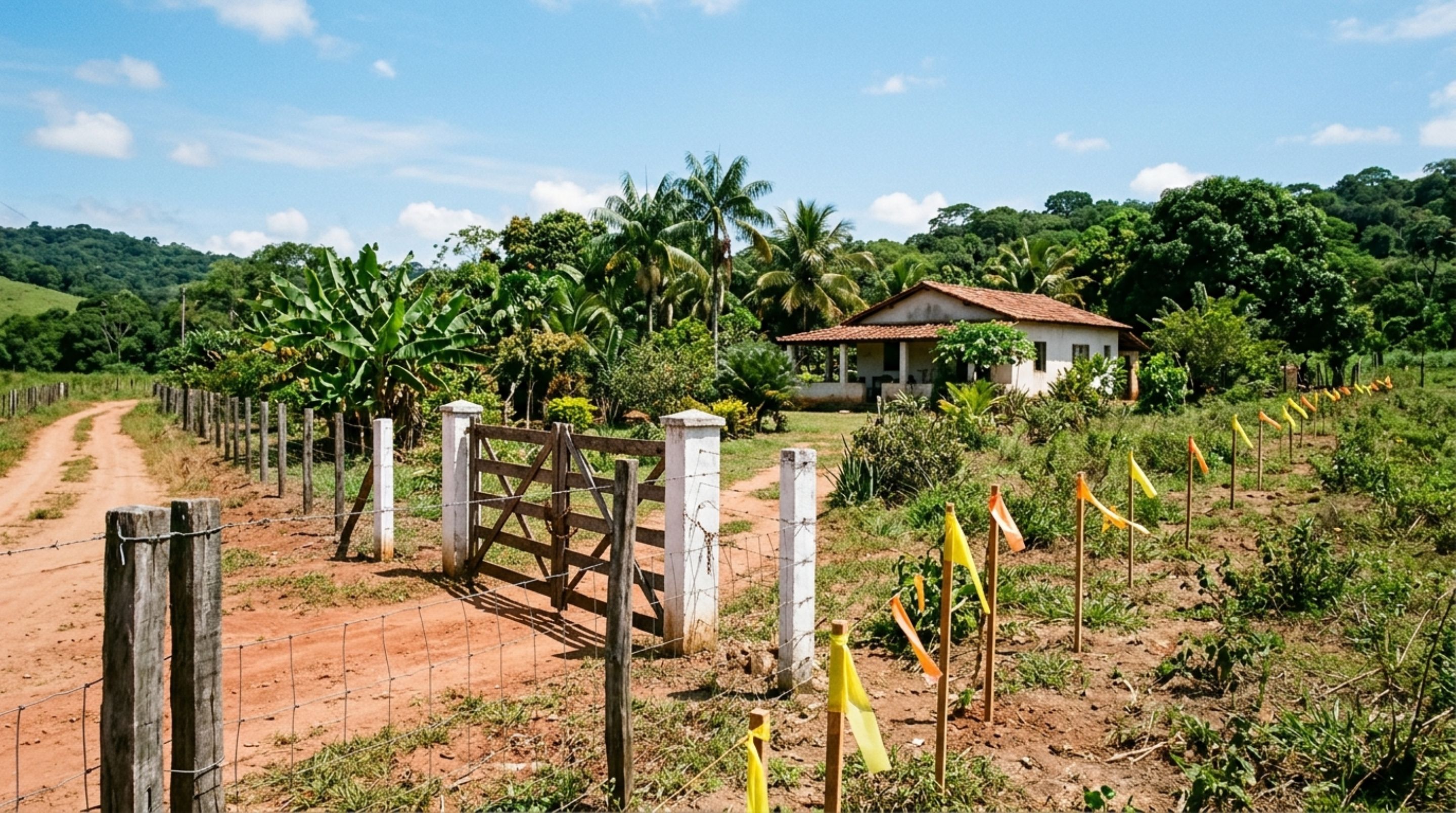 Casal compra sítio acreditando ter determinada área, instala cercas e estruturas e no limite do terreno e descobre divergência na divisa da propriedade - QTU Questões do Universo