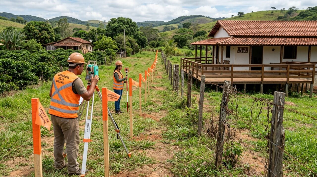 Casal compra chácara cercada, constrói chalé e deck e, ao refazer a medição do terreno, descobre que a cerca antiga estava metros fora da divisa, dono do terreno ao lado entra com ação judicial para ganhar indenização do terreno utilizado