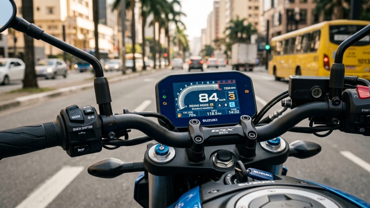 Suzuki tem moto de R$ 54.300 com 83 cv que chega a 210 km/h usando motor de apenas 776 cc