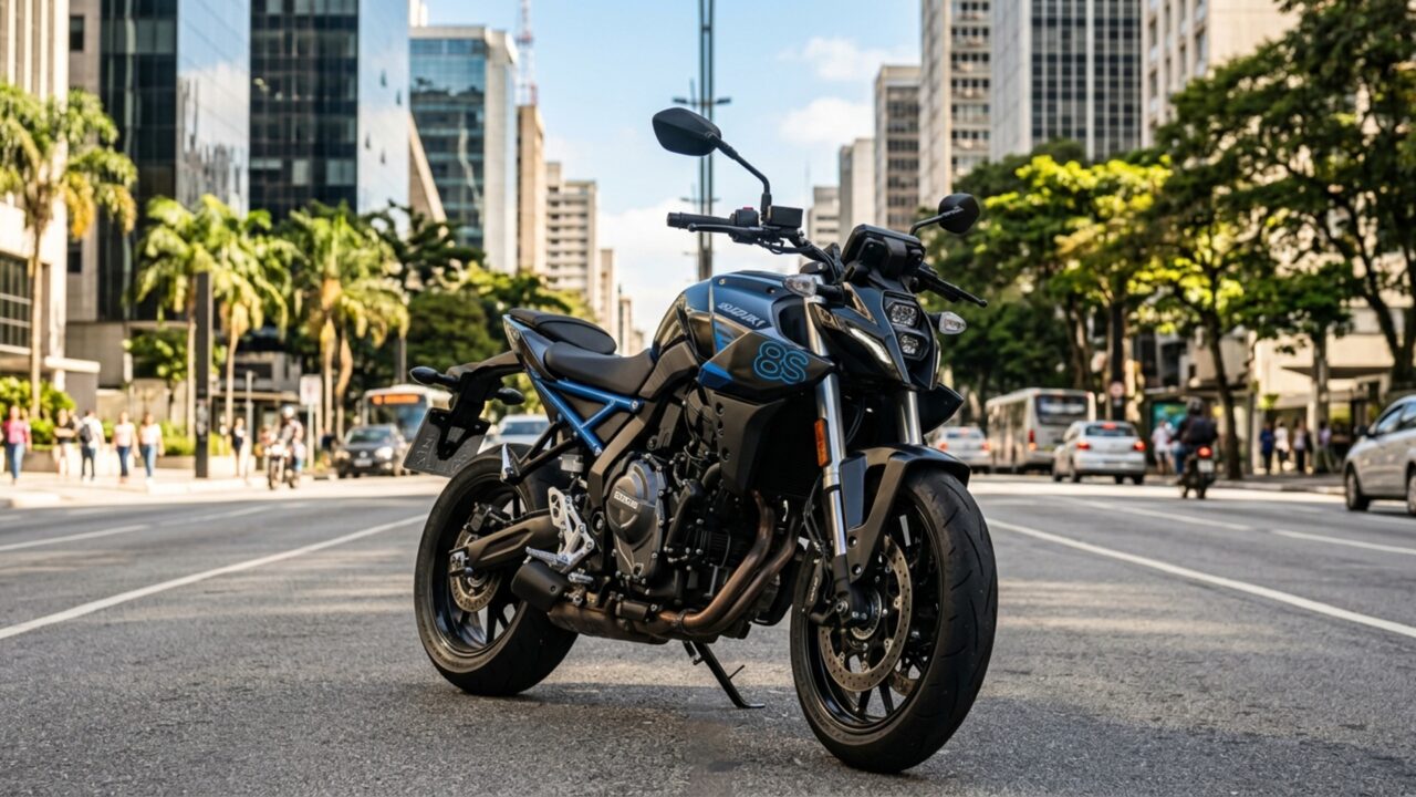 Suzuki tem moto de R$ 54.300 com 83 cv que chega a 210 km/h usando motor de apenas 776 cc