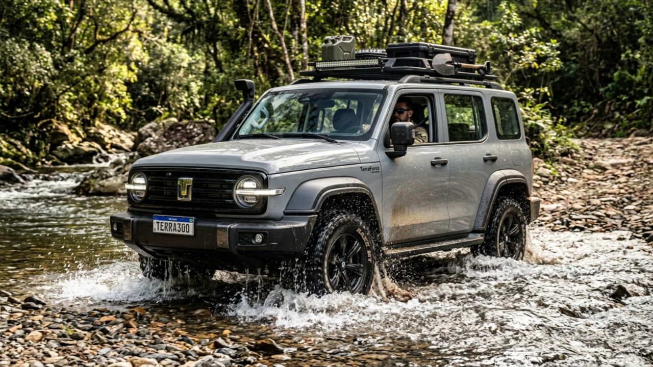 Apenas 300 unidades: 4x4 híbrido flex de R$ 350 mil entrega 394 cv, vence trechos alagados de 70 centímetros e acelera de 0 a 100 km/h em 6,8 segundos