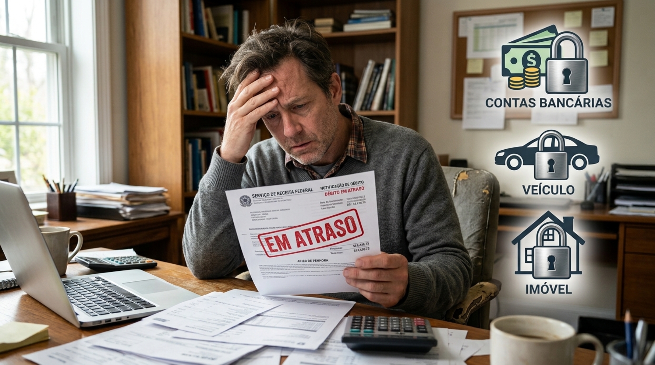 Oficial: as autoridades embargam automaticamente os bens, veículos e contas bancárias de quem demorou a responder ao FISCO - QTU Questões do Universo