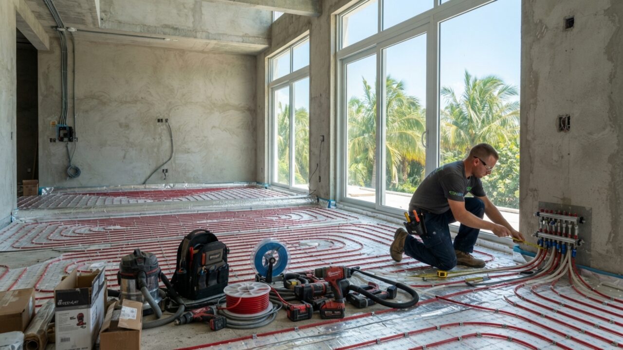 Família aplica piso aquecido em toda a casa e descobre ao ligar o sistema que o consumo de energia elétrica triplicou o valor da fatura