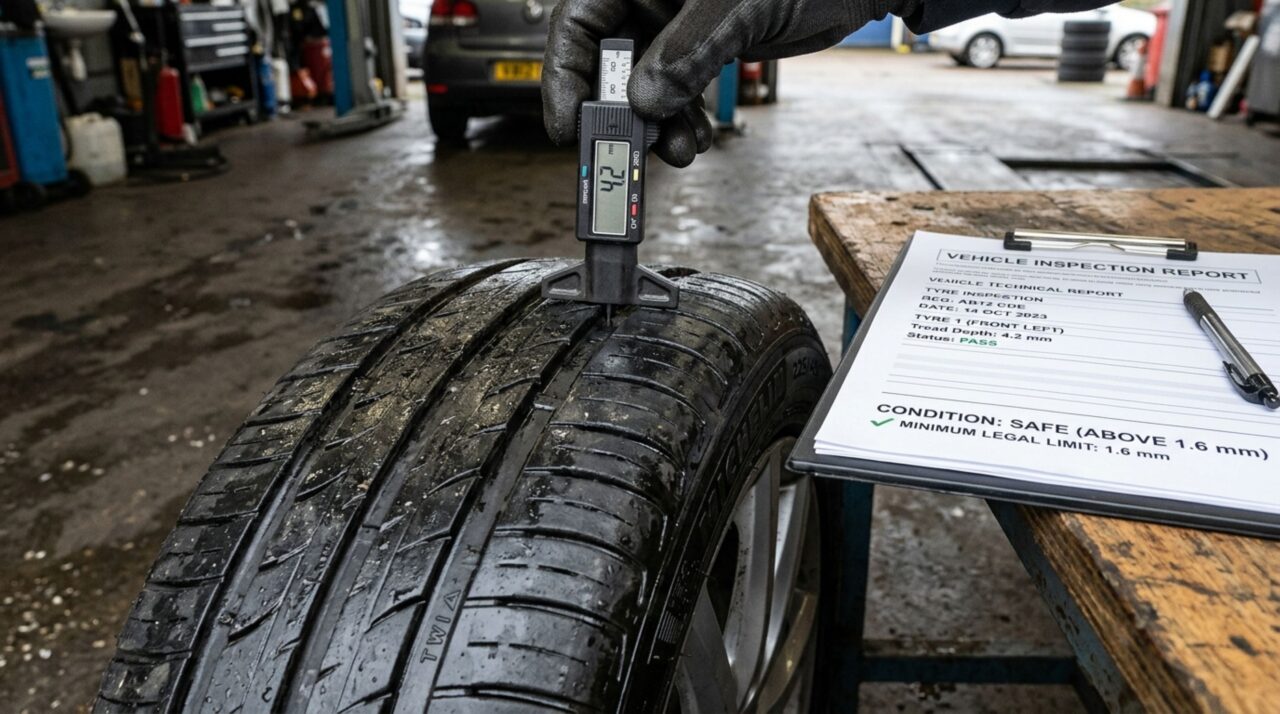 Motorista sofre aquaplanagem com pneus perto do limite de desgaste, aciona o seguro e seguradora questiona a manutenção do veículo, embora a revisão tivesse sido feita semanas antes