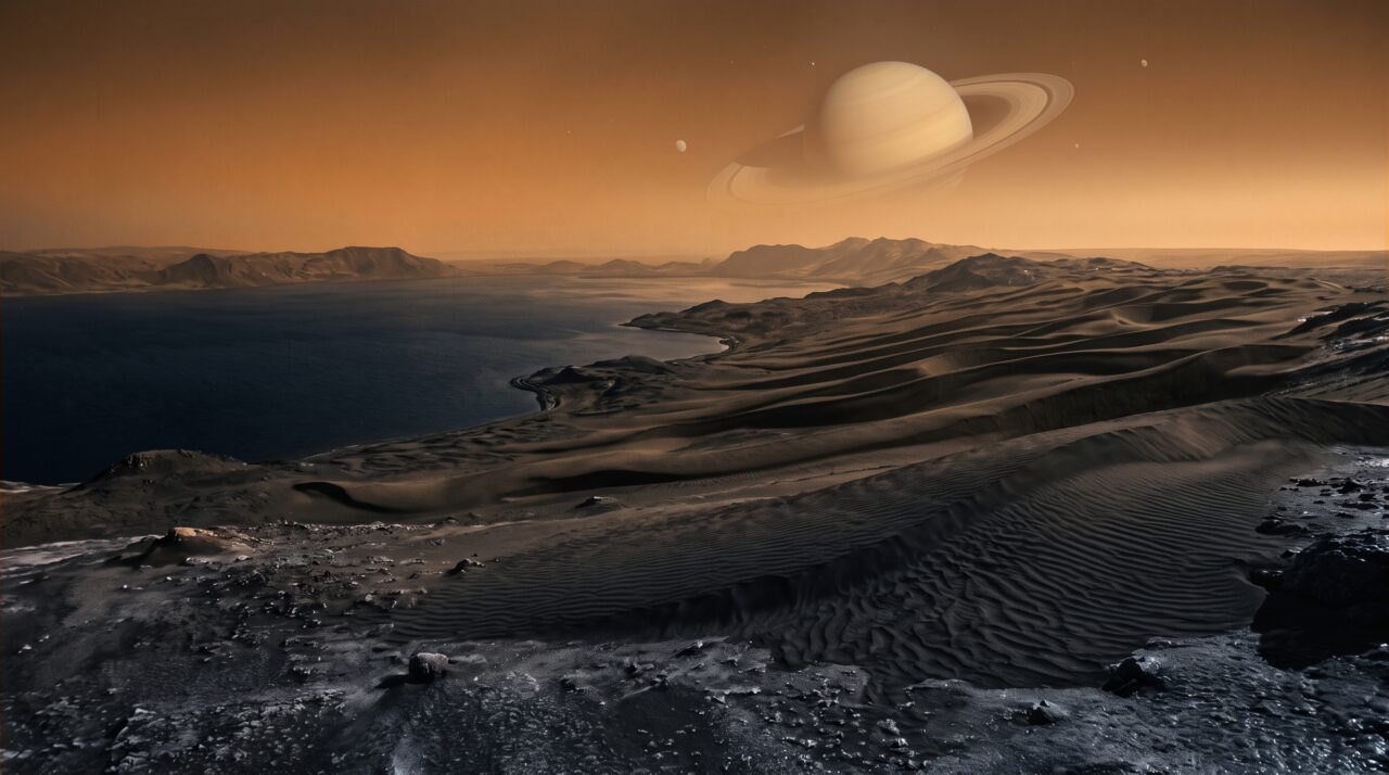A atmosfera e as condições únicas da lua Titã, de Saturno.