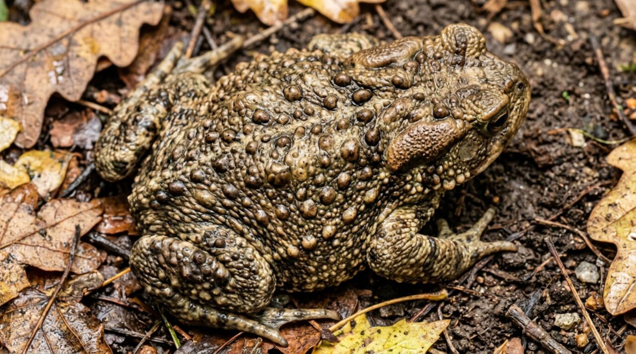 Os detalhes da anatomia e da pele do sapo-cururu que atuam como defesa natural