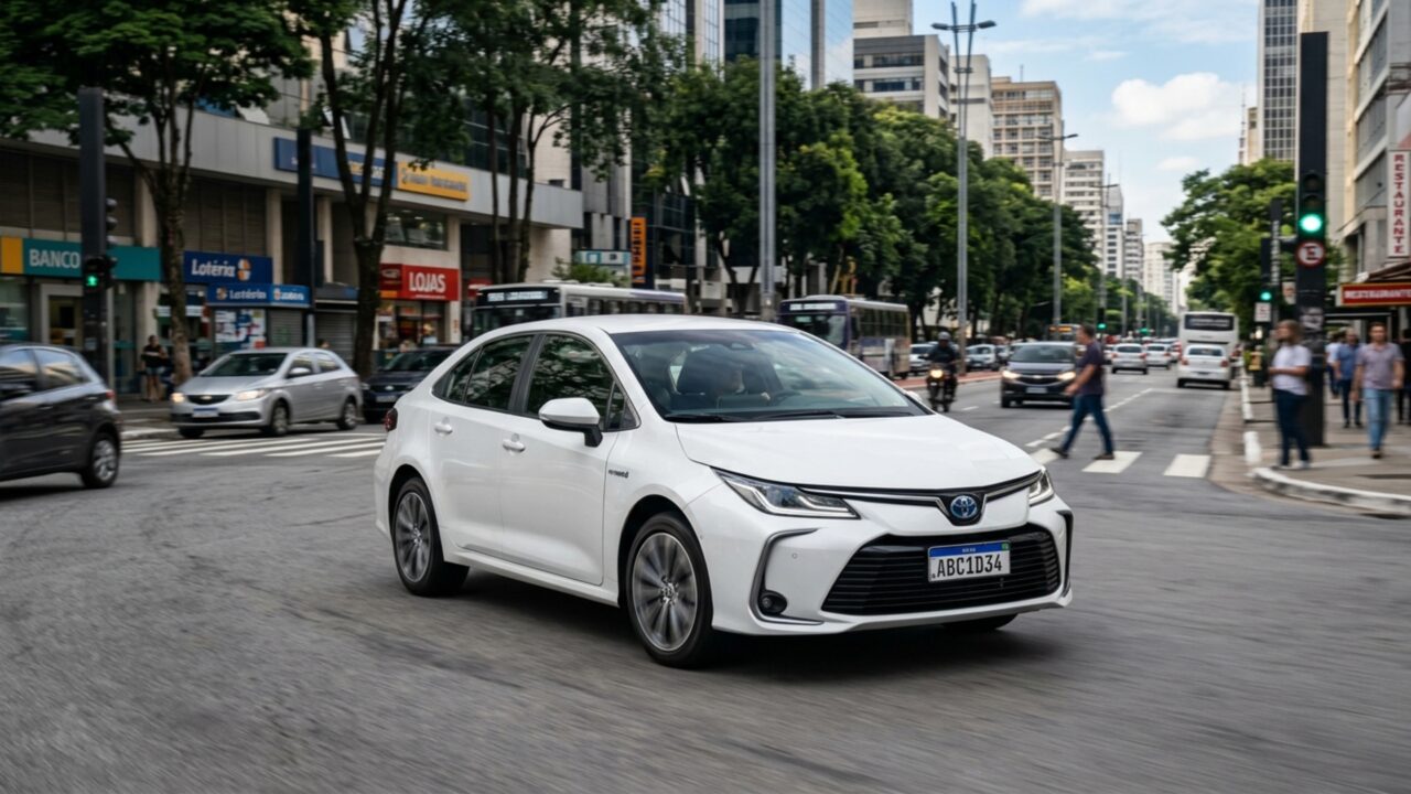 Na cidade ele bebe menos do que na estrada: sedã híbrido faz 17,5 km/l no trânsito e 15,2 km/l em percurso rodoviário