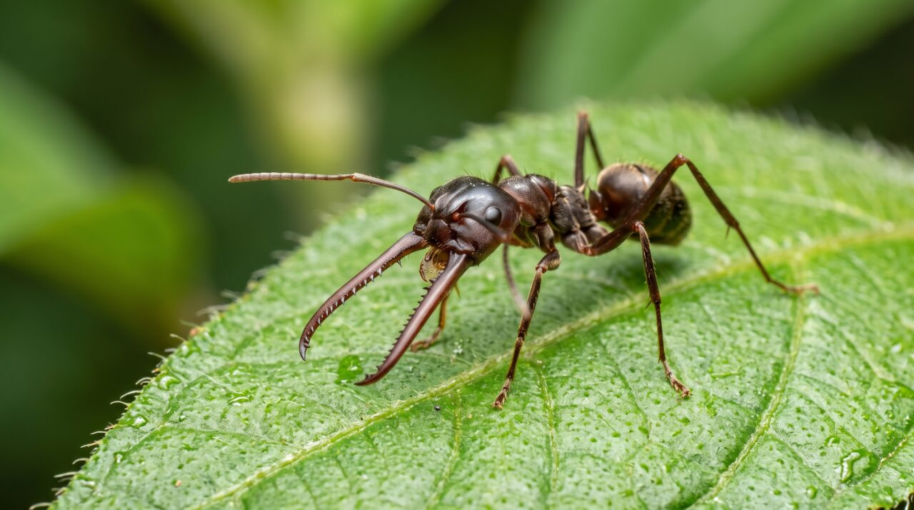 A pequena formiga que fecha suas mandíbulas em uma velocidade inacreditável de 230 km/h para nocautear presas ou se projetar no ar