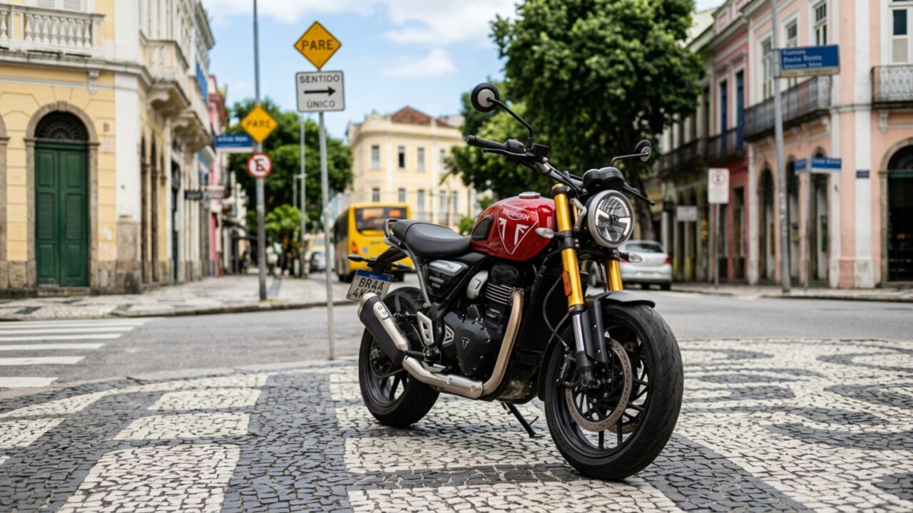 Triumph coloca impressionantes 40 cv em moto de R$ 29.990 com motor de 400 cc e controle eletrônico do acelerador