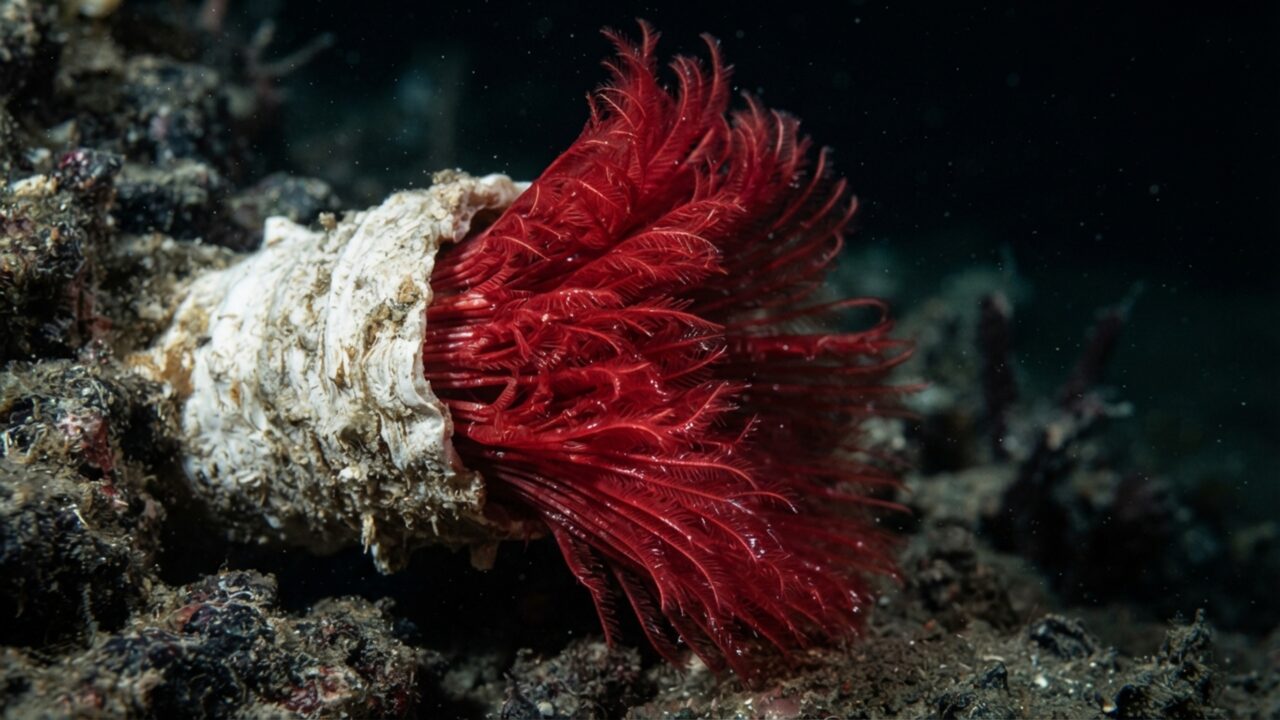 Existem vermes de 2 metros vivendo ao redor de vazamentos no fundo do mar que podem permanecer no mesmo lugar por mais de 200 anos