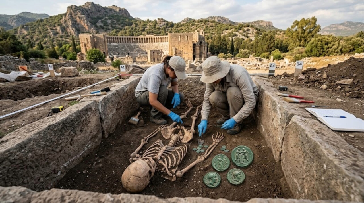 Tumba de 2.400 anos encontrada na Turquia levanta suspeita sobre antigo lutador
