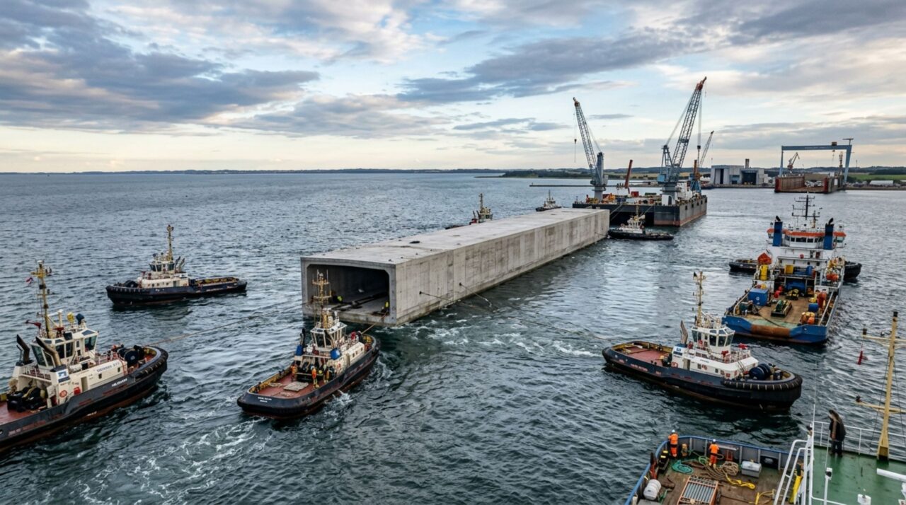 Assuste-se com o túnel submarino de 18 km que está sendo afundado no mar para interligar dois países da Europa