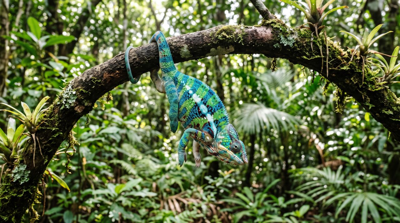 Reagrupamento e redescoberta do camaleão-de-voeltzkow em seu habitat natural em Madagascar