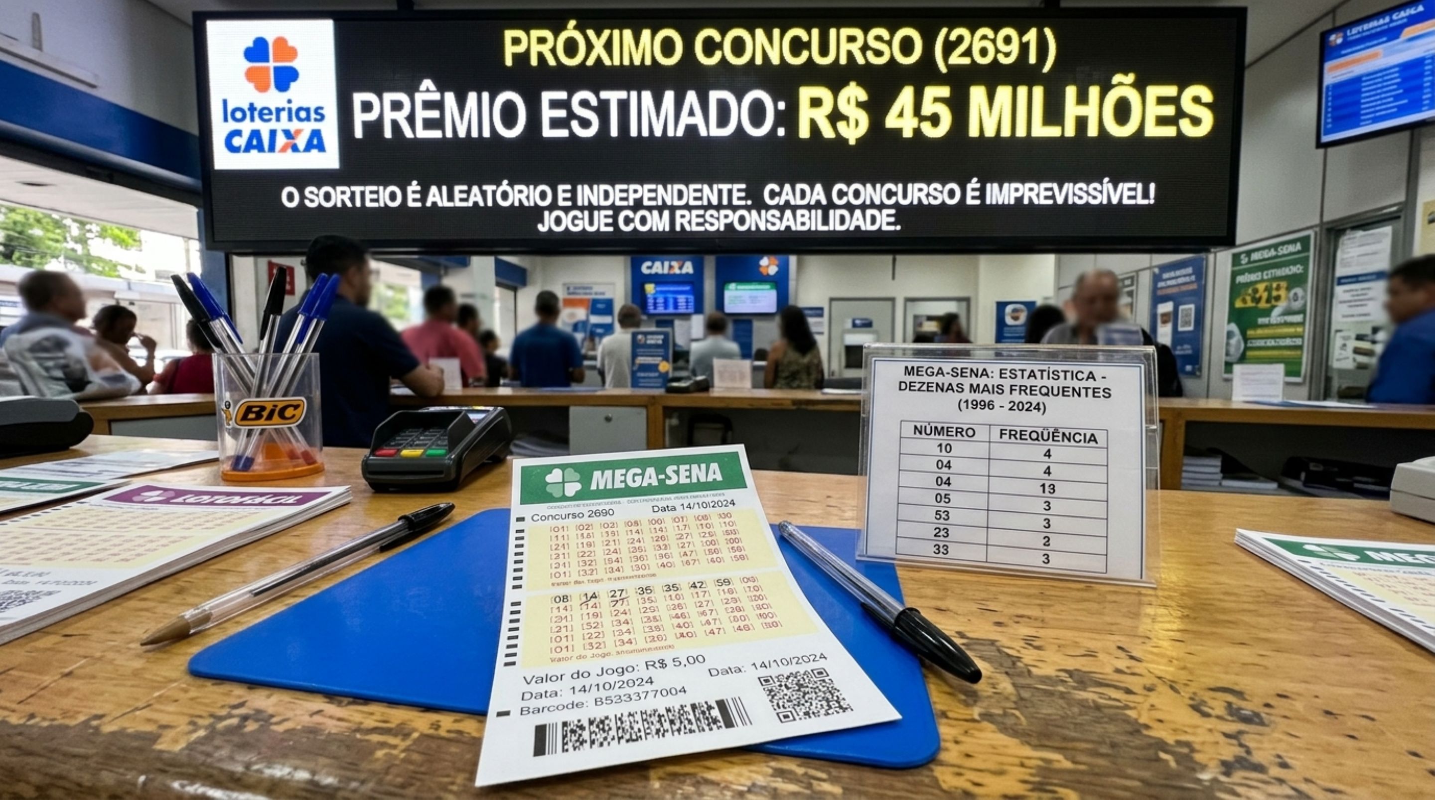A psicologia explica por que pessoas que escolhem os números que mais saíram na Mega-Sena não estão prevendo o próximo sorteio, mas tentando encontrar um padrão onde existe acaso - QTU Questões do Universo