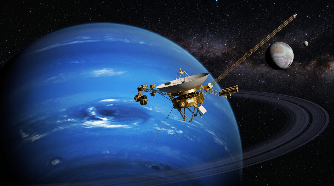 A precisão histórica da sonda espacial na viagem até Netuno.