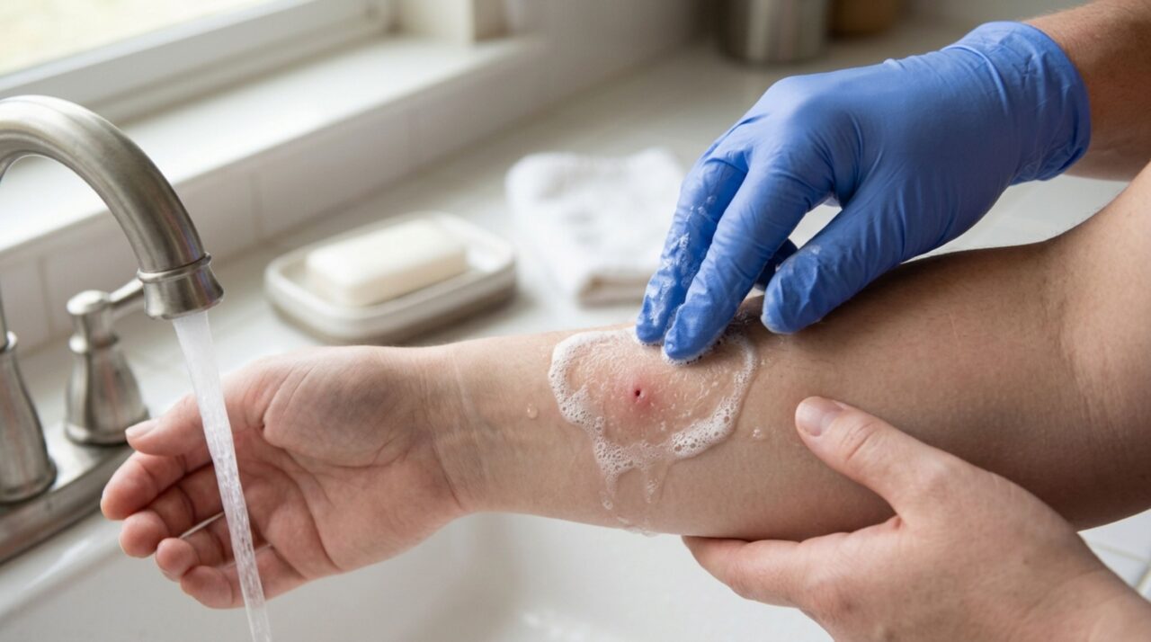 A limpeza simples da região e a ausência de torniquetes, cortes ou receitas caseiras ajudam a evitar complicações enquanto a vítima segue para avaliação médica