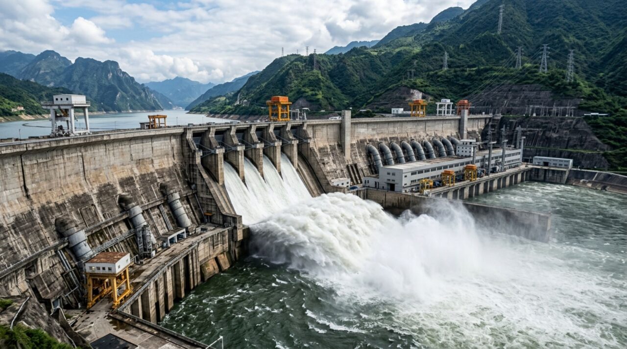Engenharia hidrelétrica de grande escala permite controlar o fluxo do rio Yangtzé e gerar energia