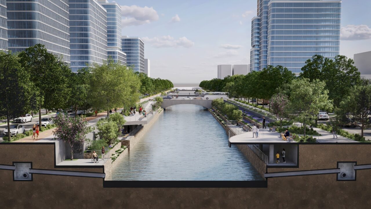 Porto Alegre transforma plano contra enchentes em projeto de R$ 1,6 bilhão com parque linear e área verde (Imagem ilustrativa)