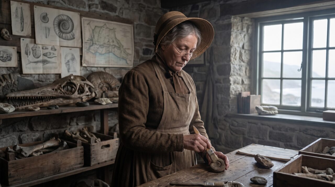 Menina de 12 anos escavou em 1812 um réptil marinho de 5 metros na costa inglesa, e o esqueleto quase completo encontrado por Mary Anning ajudou a mostrar que criaturas inteiras haviam desaparecido muito antes dos humanos