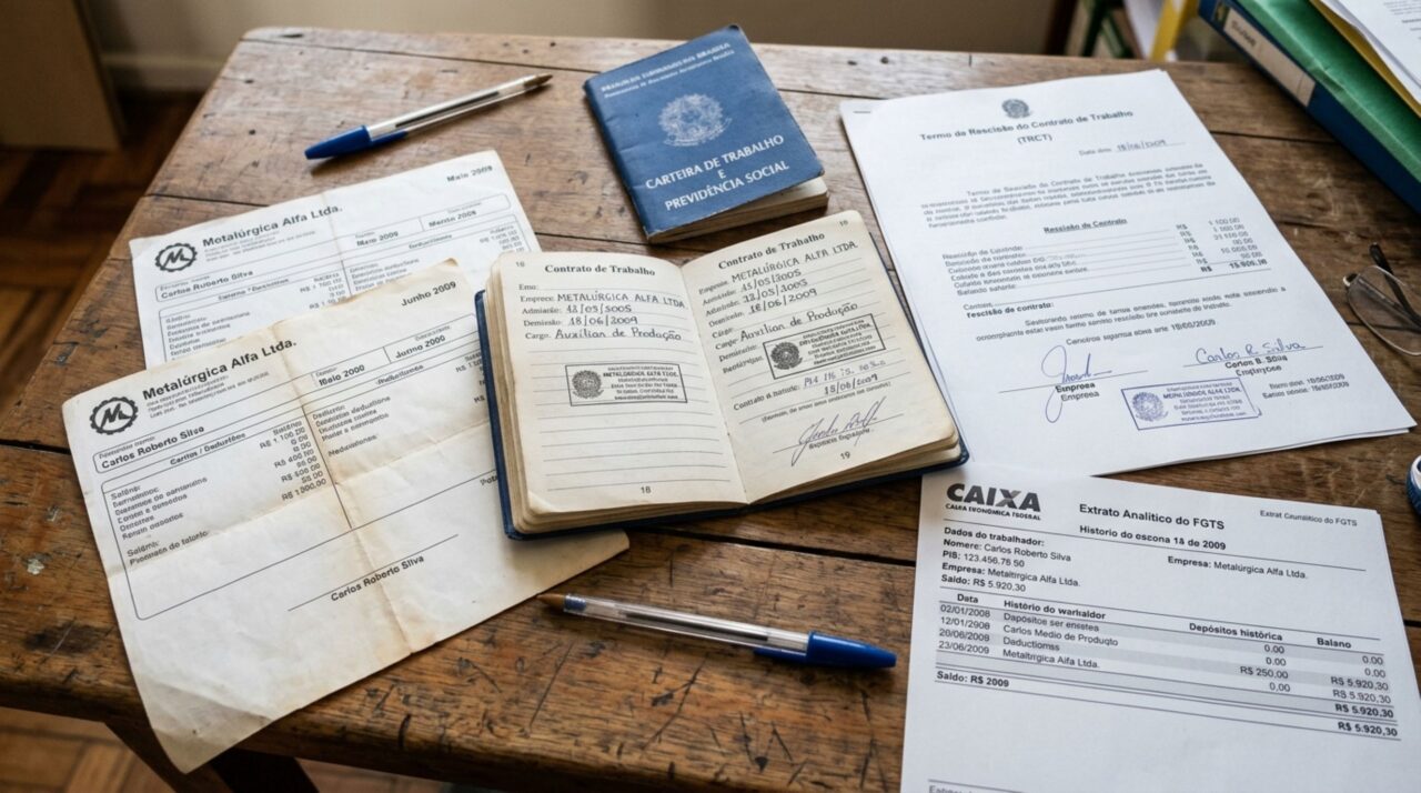 Homem trabalha registrado por mais de 30 anos, ao abrir o Meu INSS para pedir aposentadoria descobre que vários anos não aparecem no sistema e apresenta carteira de trabalho para comprovar período