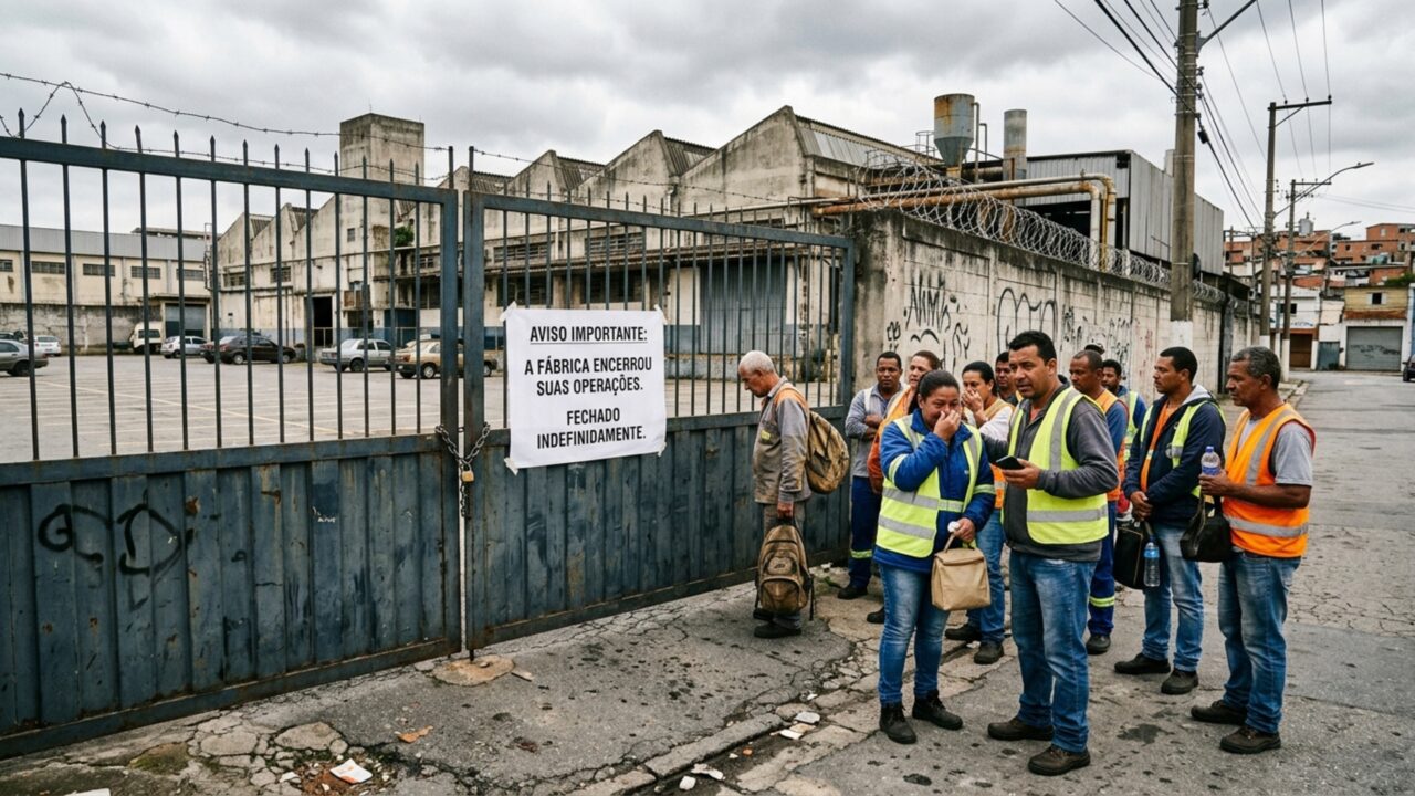 Funcionários chegam para trabalhar e encontram a empresa fechada, fabricante de móveis demite cerca de 800 pessoas antes de entrar em falência