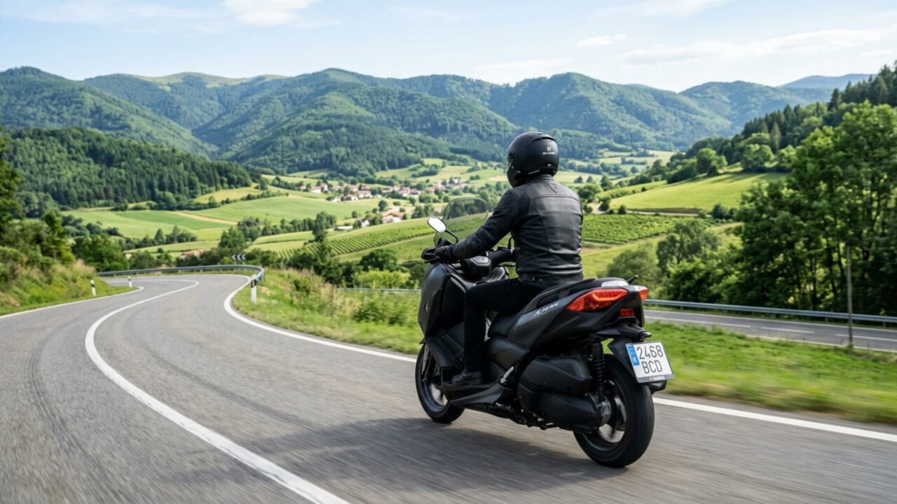Nova scooter de 300 cilindradas leva dois capacetes sob o banco e ganha para-brisa com regulagem elétrica