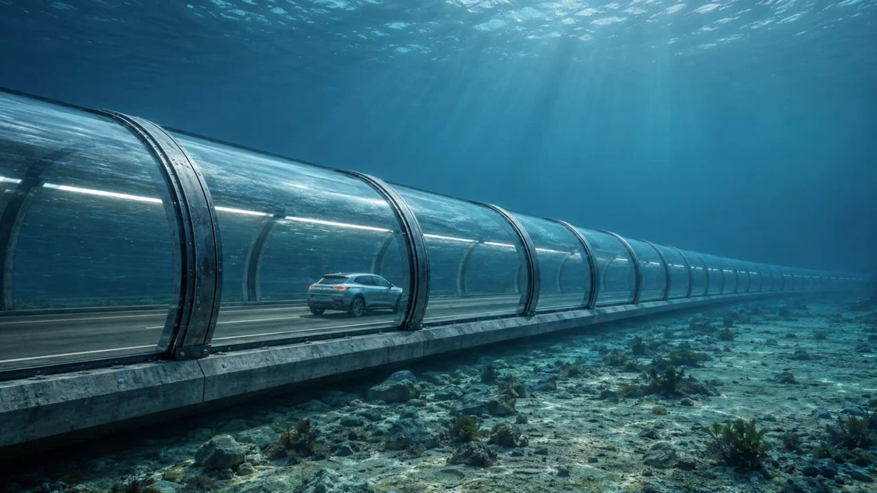Maior túnel imerso do mundo será colocado no fundo do mar para ligar dois países e terá pedágio para pagar a própria construção