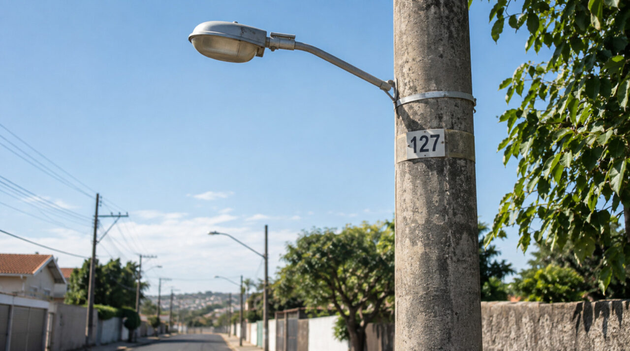 Poucas pessoas sabem para que serve o número pintado em cada poste da rua e por que ele acelera o conserto quando falta luz