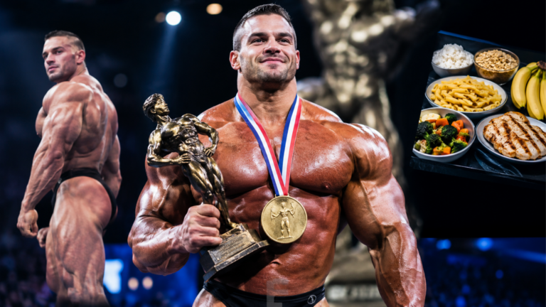 5.760 calorias, 950 gramas de carboidratos isso que o novo Mr. Olympia comeu para conquistar o título