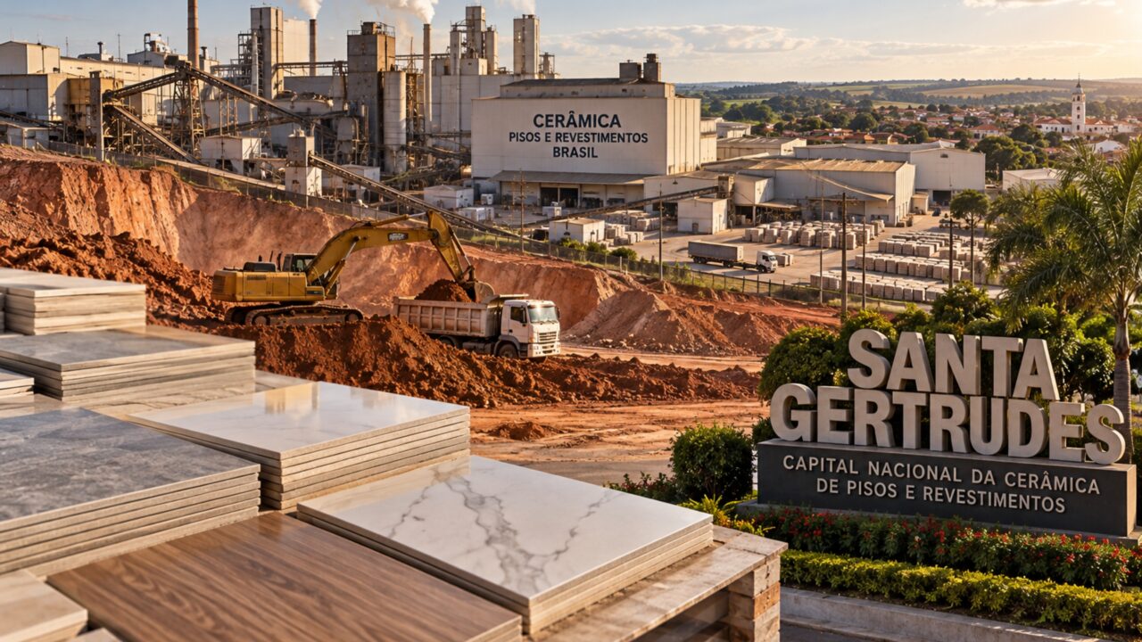 A cidade paulista onde quase 2 em cada 3 revestimentos cerâmicos fabricados no Brasil saem do mesmo polo transformou a argila encontrada no próprio solo em uma indústria de escala nacional