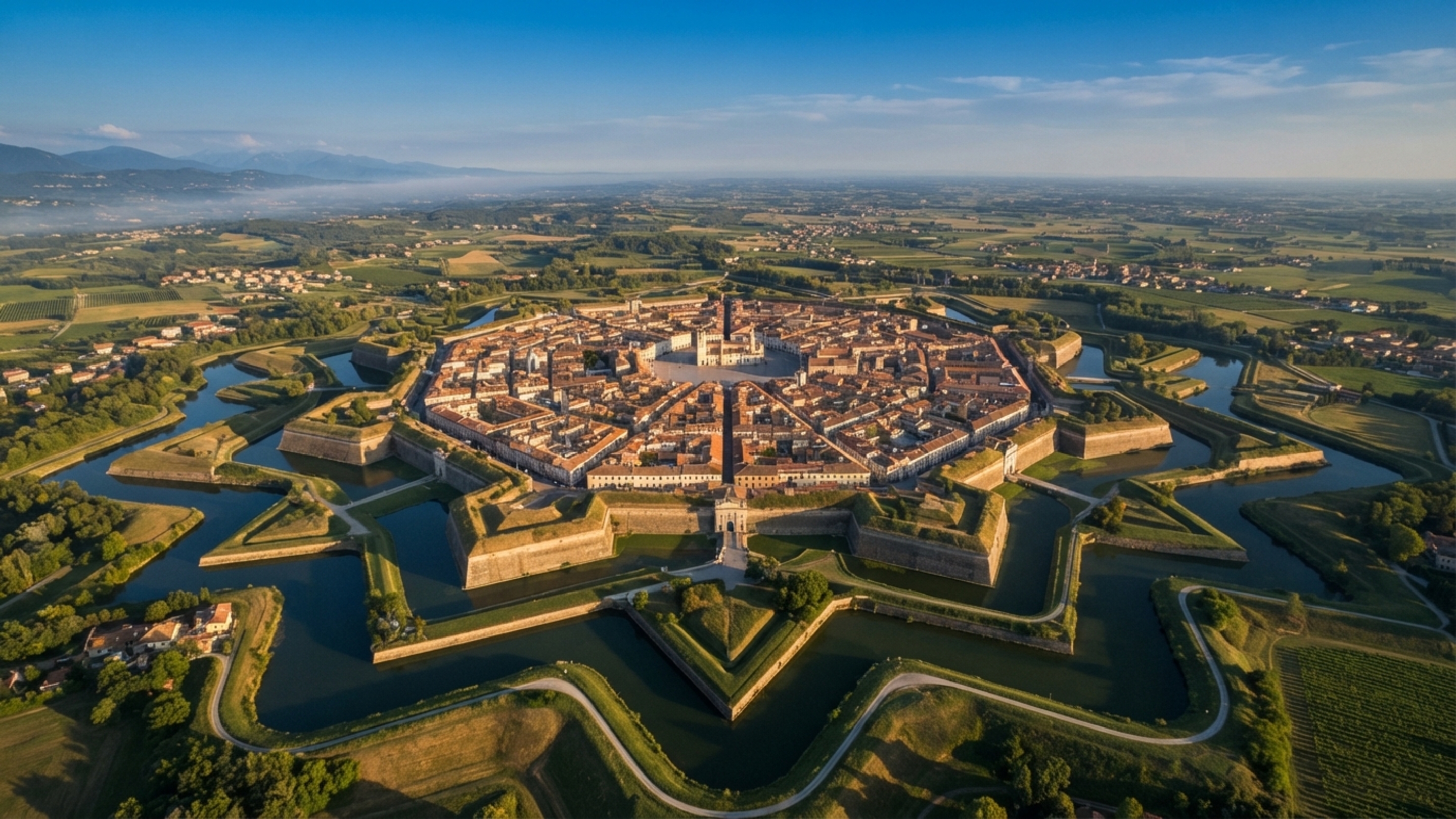 Uma cidade foi desenhada como estrela e cercada por muralhas geométricas: Palmanova nasceu pronta para enfrentar a artilharia do século XVI