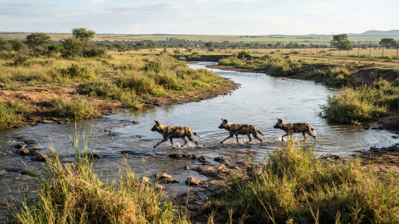 Três cães-selvagens sumiram pela Zâmbia e percorreram 4.126 km: rastreamento registra jornada recorde para mamífero terrestre africano