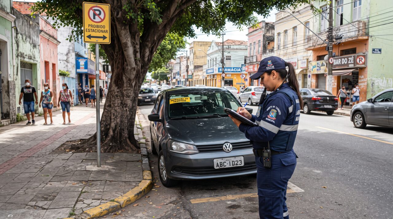 Infração por estacionar o carro na esquina e a regra dos cinco metros do Código de Trânsito Brasileiro.