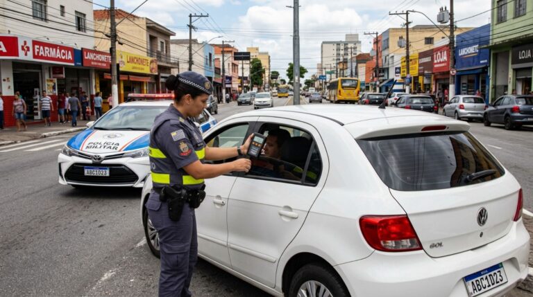 Motorista é parado em blitz, agente verifica a película instalada nos vidros e condutor acredita que qualquer insulfilm escuro gera multa, fiscalização explica quais vidros possuem limites diferentes de transparência