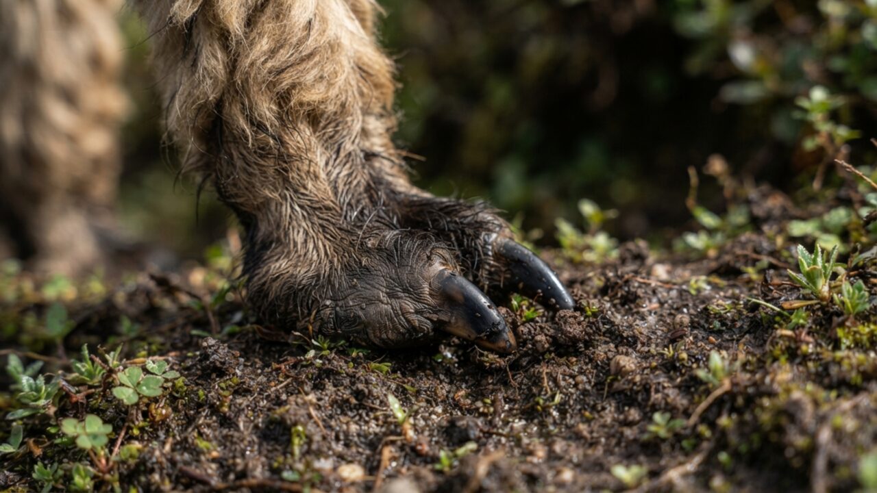 Uma alpaca pisa em campos delicados sem destruir a vegetação porque seus pés funcionam de forma diferente dos cascos comuns