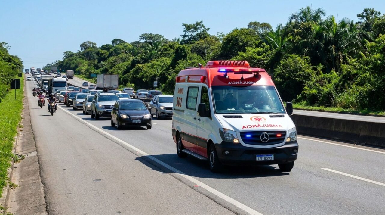 Motorista ultrapassa veículos pelo acostamento para fugir do congestionamento e descobre que a multa pode ser cinco vezes maior