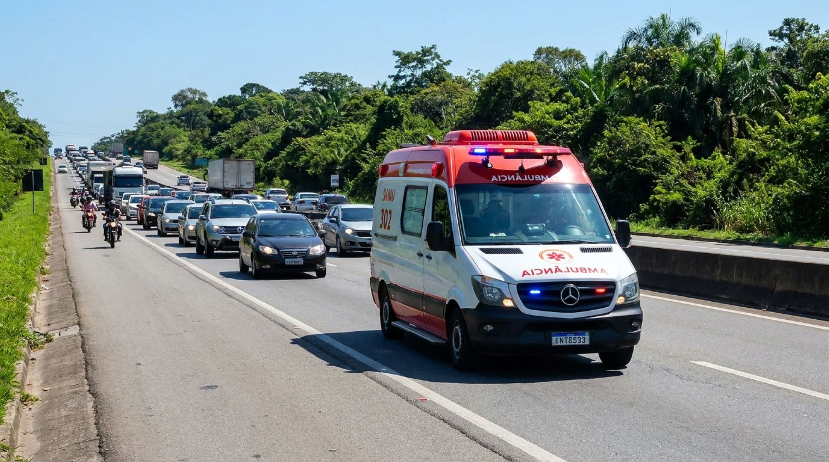 Motorista ultrapassa veículos pelo acostamento para fugir do congestionamento e descobre que a multa pode ser cinco vezes maior
