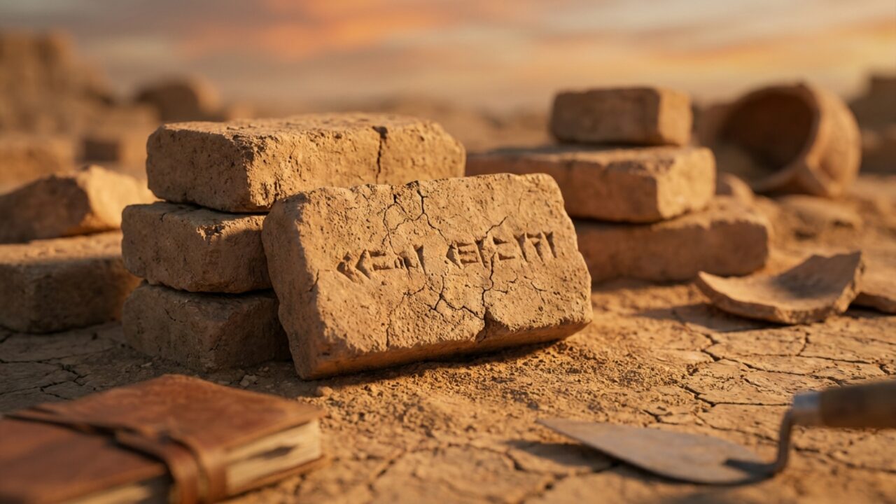 Milhares de tijolos ficaram sem uso quando uma cidade sagrada de 3.200 anos foi atacada antes que seus construtores conseguissem terminá-la